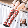 Picture of Personalized Knee High Printed Socks with Canada Flag - Personalized Funny Photo Face Socks for Women - Best Gift for Her
