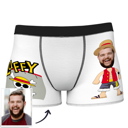 Picture of Custom Men's Boxer Briefs Childlike - Personalized Funny Photo Face Underwear for Men - Best Gift for Him