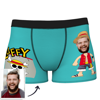 Picture of Custom Men's Boxer Briefs Childlike - Personalized Funny Photo Face Underwear for Men - Best Gift for Him