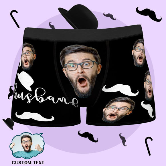 Picture of Custom Men's Funny Boxer Briefs - Personalized Funny Photo Face Underwear for Men - Best Gift for Him