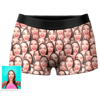 Picture of Custom Face Mash Boxer Shorts - Personalized Funny Photo Face Underwear for Men - Best Gift for Him