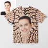 Picture of Custom Photo Short Sleeve T-shirt - Personalize Avatar Repeat Face T-Shirt