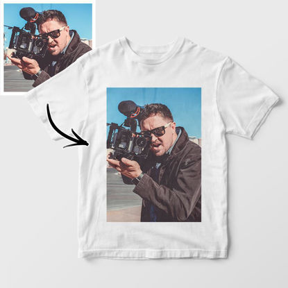 Picture of Custom Photo Short Sleeve T-shirt - Custom Colorful Photo T-Shirt Personalized Gift