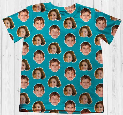 Picture of Custom Photo Short Sleeve T-shirt - Custom Face T-shirts - Personalized Photo Gift