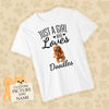 Picture of Custom Photo Short Sleeve T-shirt - Custom Pet Puppy Lovers T Shirts Personalized Pet Picture And Name