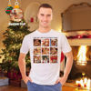 Picture of Custom Photo Short Sleeve T-shirt - Custom Photo Engraved Christmas T-shirt To Your Family Gift