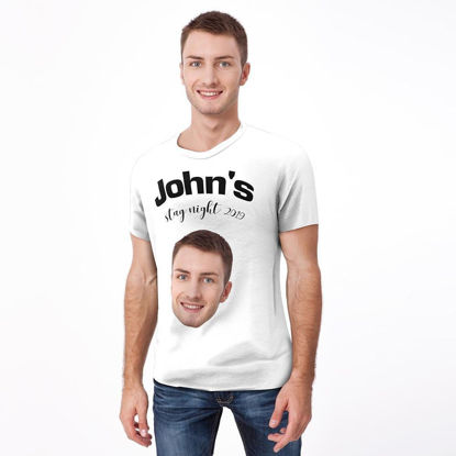 Picture of Custom Photo Short Sleeve T-shirt - Custom Stay Night Avatar T-Shirts Personalized Picture And Name And Year