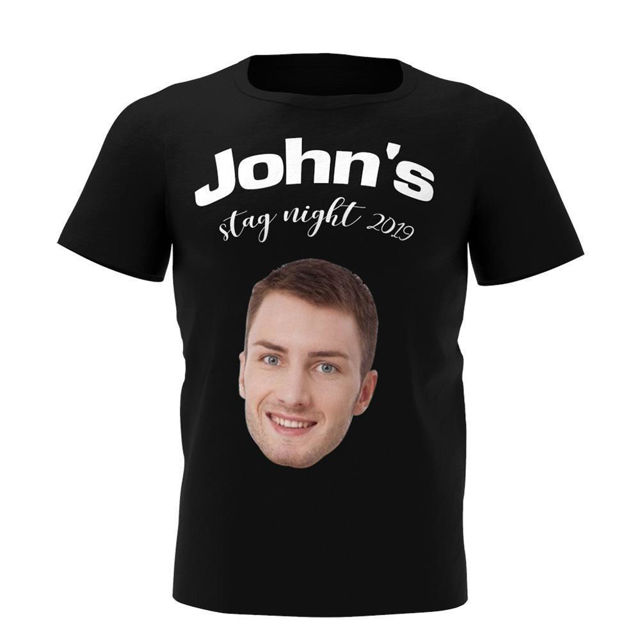 Picture of Custom Photo Short Sleeve T-shirt - Custom Stay Night Avatar T-Shirts Personalized Picture And Name And Year