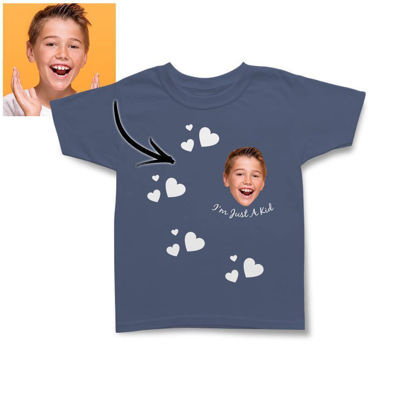 Picture of Custom Photo Short Sleeve T-shirt  - I'm Just a Kid Funny T-shirt Personalized Your Own Image