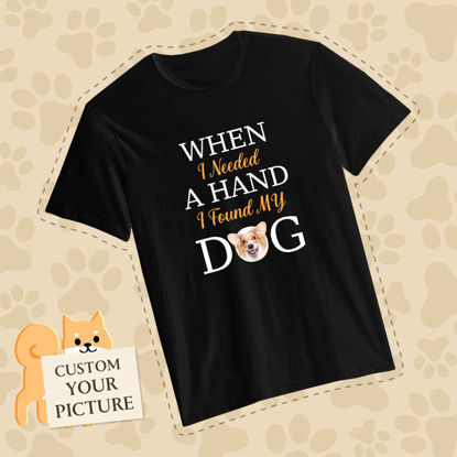Picture of Custom Photo Short Sleeve T-shirt  - Puppy Pet Lovers T-Shirt Great Gift for Dog Lovers