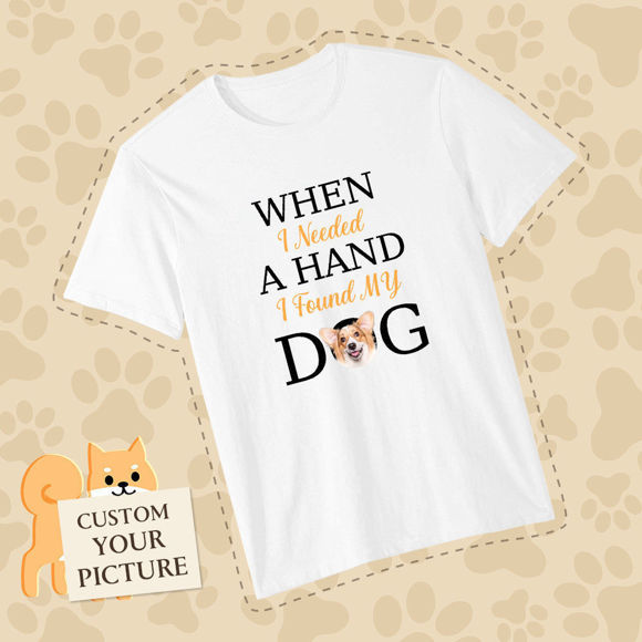 Picture of Custom Photo Short Sleeve T-shirt  - Puppy Pet Lovers T-Shirt Great Gift for Dog Lovers