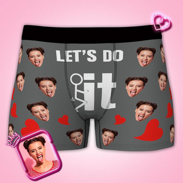 Picture of Custom Funny Men's Boxer Briefs -  Personalized Funny Photo Face Underwear for Men - Best Gift for Him