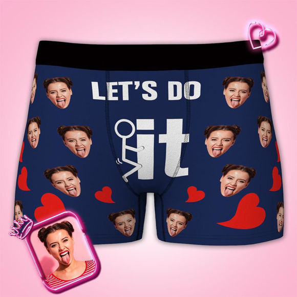 Picture of Custom Funny Men's Boxer Briefs -  Personalized Funny Photo Face Underwear for Men - Best Gift for Him