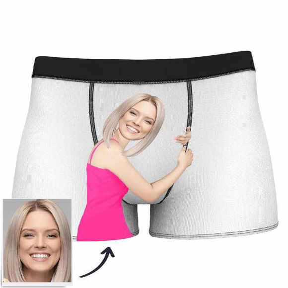 Picture of Custom Photo Boxer Shorts For Man -  Personalized Funny Photo Face Underwear for Men - Best Gift for Him