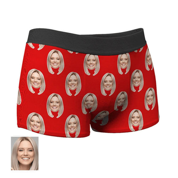 Picture of Custom Corlorful Men's Boxer Briefs For Gifts -  Personalized Funny Photo Face Underwear for Men - Best Gift for Him