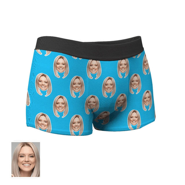 Picture of Custom Corlorful Men's Boxer Briefs For Gifts -  Personalized Funny Photo Face Underwear for Men - Best Gift for Him