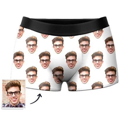 Picture of Custom Men's Boxer With Pattern - Personalized Funny Photo Face Underwear for Men - Best Gift for Him