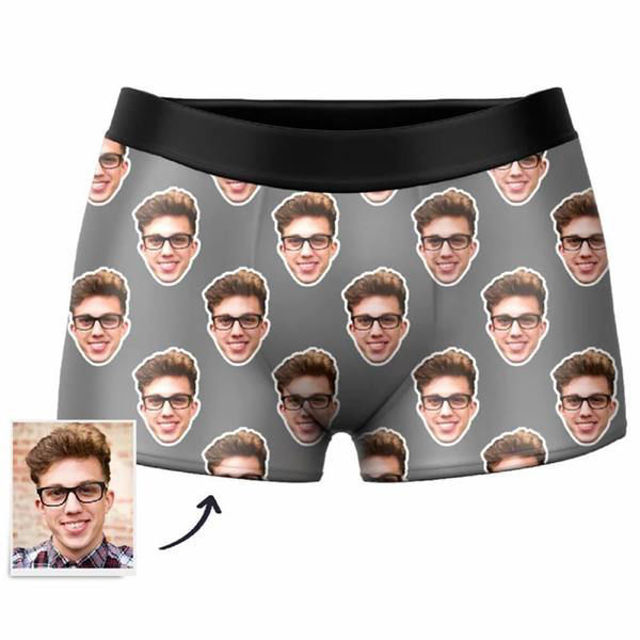 Picture of Custom Men's Underwear With Pattern - Personalized Funny Photo Face Underwear for Men - Best Gift for Him