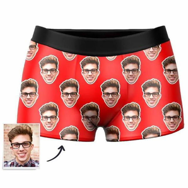 Picture of Custom Men's Underwear With Pattern - Personalized Funny Photo Face Underwear for Men - Best Gift for Him