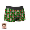 Picture of Custom Christmas Lover Face Boxer Shorts -  Personalized Funny Photo Face Underwear for Men - Best Gift for Him