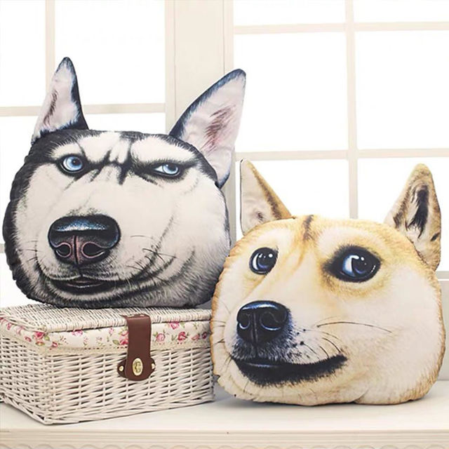 Picture of Photo Husky Pillow｜Custom Face Pillow｜Personalized with Your  Favourite Picture｜Best Gift Idea for Birthday, Thanksgiving, Christmas etc.