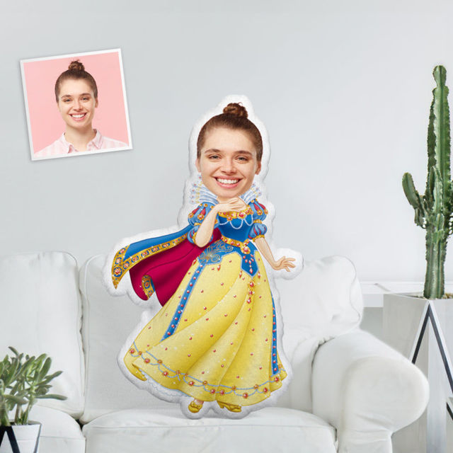 Picture of Custom Face Pillow Princess With Your Face Unique Personalized｜Best Gift Idea for Birthday, Thanksgiving, Christmas etc.