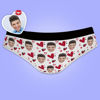 Picture of Custom Women's Panties With Hearts For Gift - Personalized Funny Photo Face Underwear for Women - Best Gift for Her