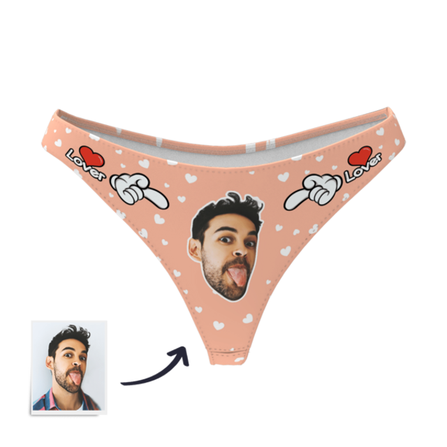 Picture of Custom Ladies Thong Sexy - Personalized Funny Photo Face Underwear for Women - Best Gift for Her