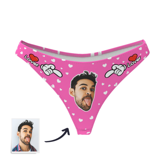 Picture of Custom Ladies Thong Sexy - Personalized Funny Photo Face Underwear for Women - Best Gift for Her
