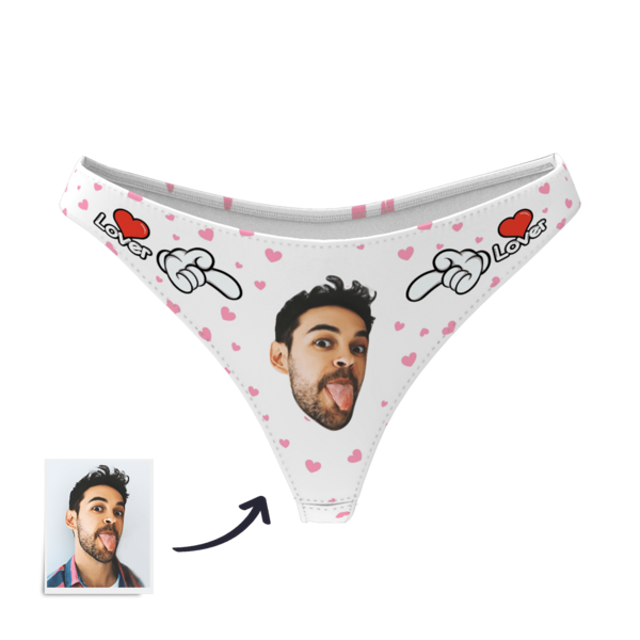 Picture of Custom Ladies Thong Sexy - Personalized Funny Photo Face Underwear for Women - Best Gift for Her