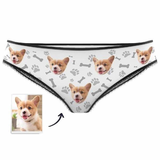 Picture of Custom Pet Face Women's Panties - Personalized Funny Photo Face Underwear for Women - Best Gift for Her