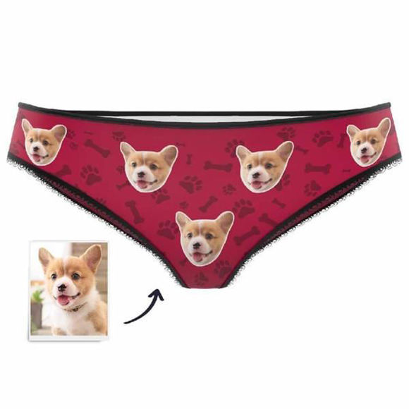 Picture of Custom Pet Face Women's Panties - Personalized Funny Photo Face Underwear for Women - Best Gift for Her