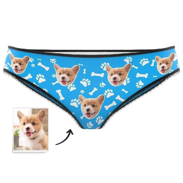 Picture of Custom Pet Face Women's Panties - Personalized Funny Photo Face Underwear for Women - Best Gift for Her