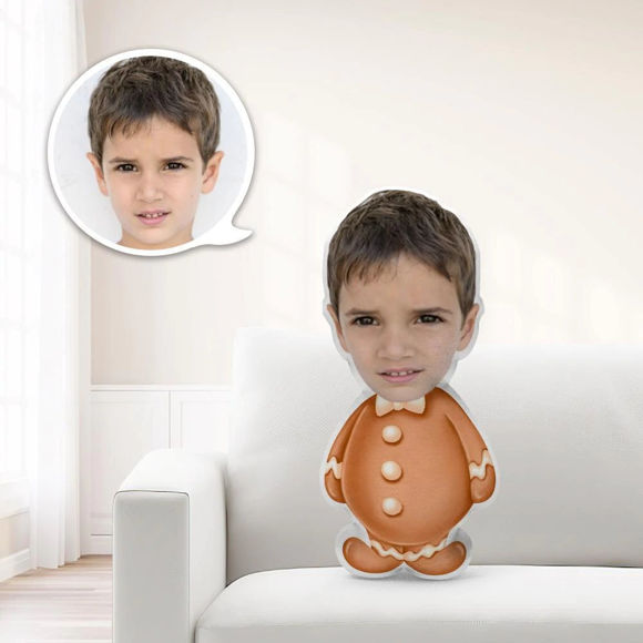 Picture of Unique Personalized Minime Gingerbread Man Throw Doll Give Your Child The Most Meaningful Gift｜Best Gift Idea for Birthday, Thanksgiving, Christmas etc.