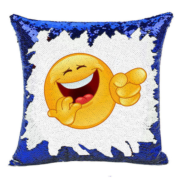 Picture of Magic Cartoon Photo Sequin Pillow With Personalized Name in Various Styles｜Best Gift Idea for Birthday, Thanksgiving, Christmas etc.
