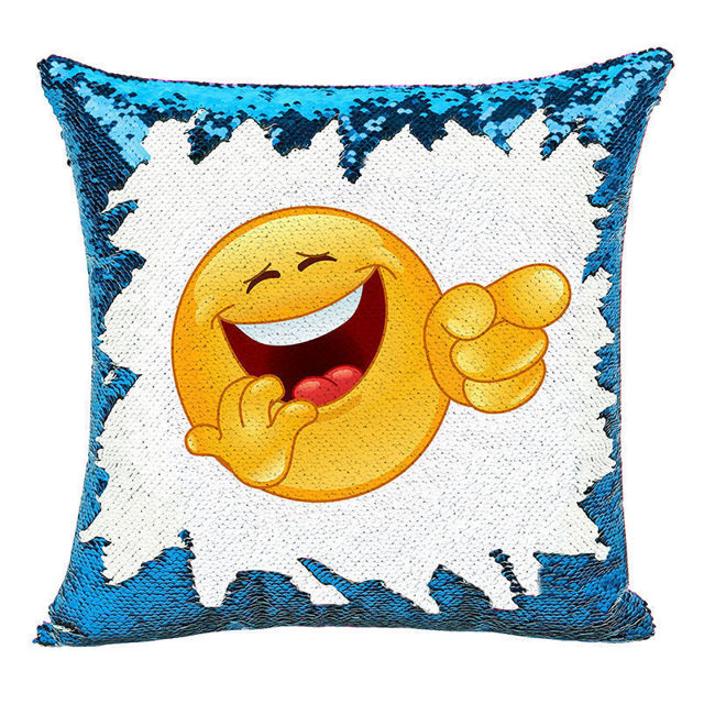 Picture of Magic Cartoon Photo Sequin Pillow With Personalized Name in Various Styles｜Best Gift Idea for Birthday, Thanksgiving, Christmas etc.