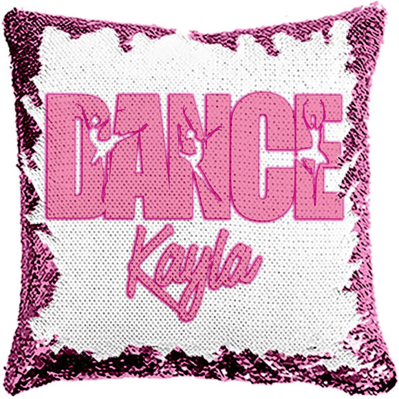 Picture of Personalized Dance Magic Photo Sequin Pillow | Custom Sequin Pillow | Best Gift Idea for Birthday, Thanksgiving, Christmas etc.