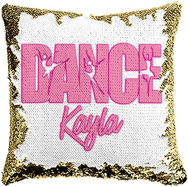 Picture of Personalized Dance Magic Photo Sequin Pillow | Custom Sequin Pillow | Best Gift Idea for Birthday, Thanksgiving, Christmas etc.