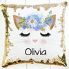 Picture of Personalized Magic Photo Sequin Pillow | Custom Name Pillow | Best Gift Idea for Birthday, Thanksgiving, Christmas etc.