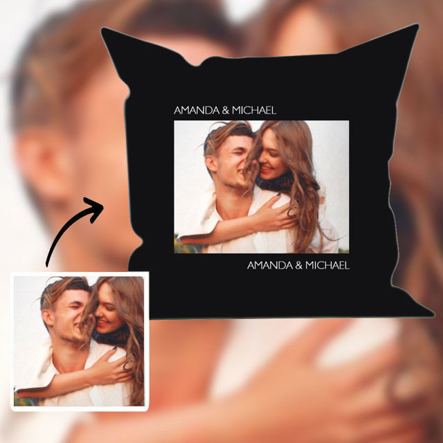 Picture of Custom Photo Collage Pillow With Insert | Personalized Pillow With A Photo | Milestone Pillow | Put Your Cat or Dog Photo On A Throw Pillow | Best Gift Idea for Birthday, Thanksgiving, Christmas etc.