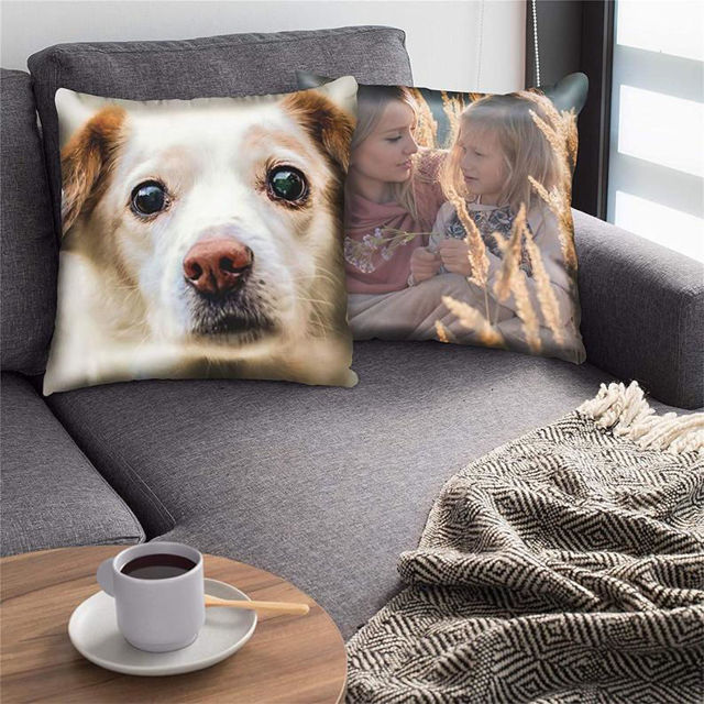 Picture of Personalized Throw Photo Pillow | Design With Your Lovely Photo | Best Gift Idea for Birthday, Thanksgiving, Christmas etc.