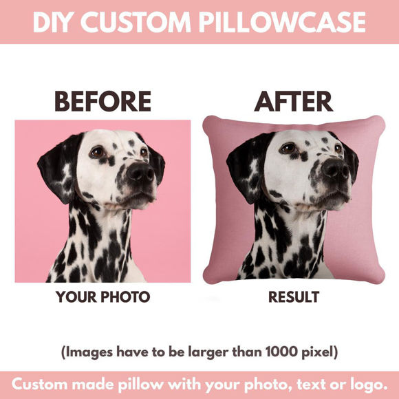 Picture of Personalized Throw Photo Pillow | Design With Your Lovely Photo | Best Gift Idea for Birthday, Thanksgiving, Christmas etc.