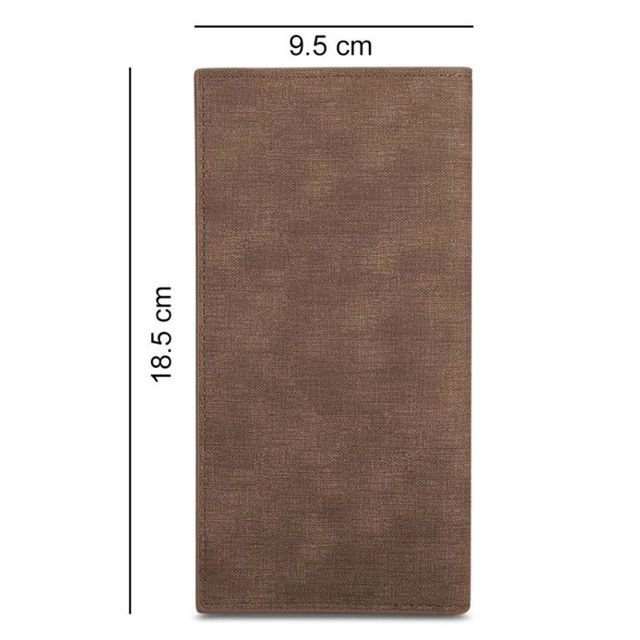 Picture of Ladies/men's Photo Engraved Long Style Bifold Photo Wallet - Brown - Custom Photo & Text Engraved Trifold Wallet Best Gifts for Mother Wife or Girlfriend