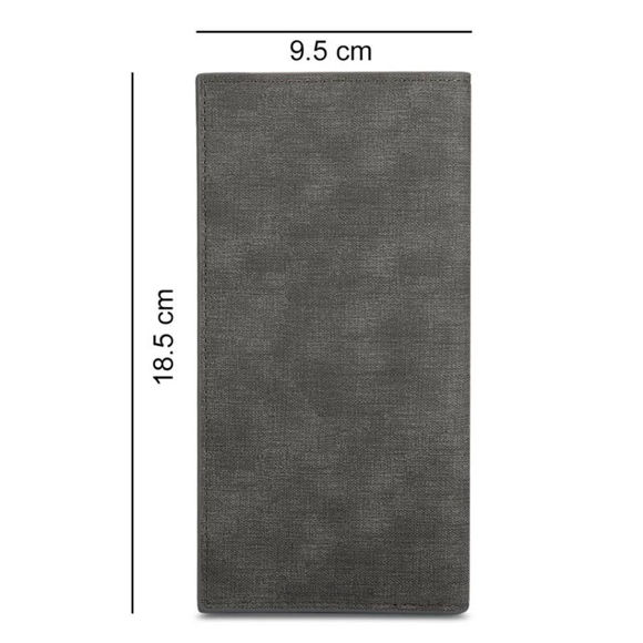 Picture of Ladies/men's Photo Engraved Long Style Bifold Photo Wallet - Gray - Custom Photo & Text Engraved Trifold Wallet Best Gifts for Mother Wife or Girlfriend