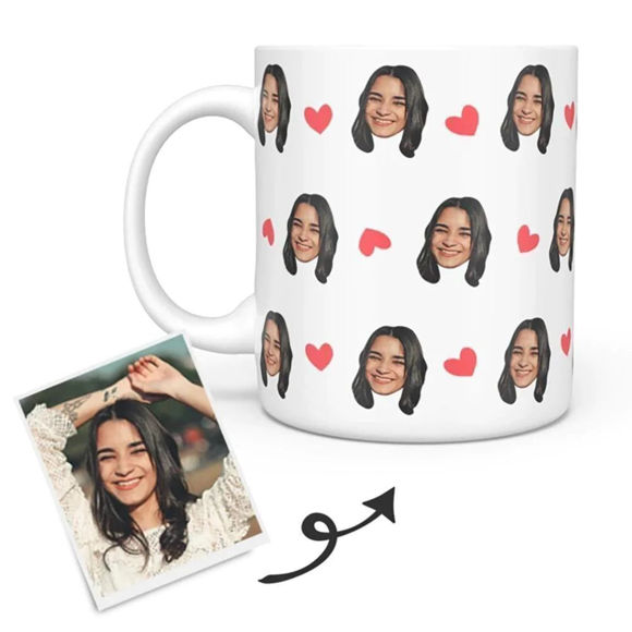 Picture of Custom Multi-avatar Photo Mug | The Most Personalized Coffee Mug For Gifts | Best Gift Idea for Birthday, Thanksgiving, Christmas etc.