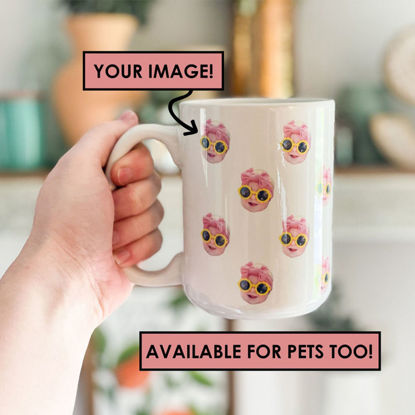 Picture of Face Mug - Baby Face Mug | Your Dog's Face Mug | Your Husband's Face Mug | Father's Day Gift | Mother's Day Gift | Funny Gift Ideas for Birthday, Thanksgiving, Christmas etc.