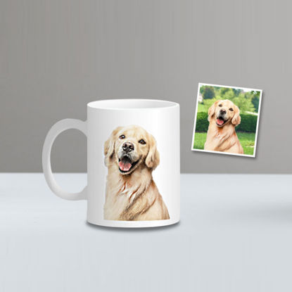 Picture of Personalized Standard Photo Mug | Customize With Your Lovely Photo & Text | Best Gift Idea for Birthday, Thanksgiving, Christmas etc.
