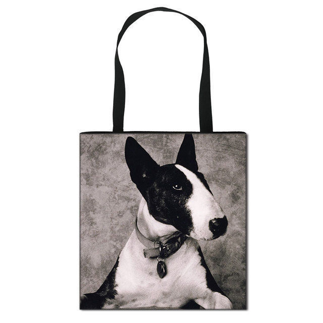 Picture of Custom Dog Photo Portable Hand Canvas Bag | Personalized Pet Photo Bag | Best Gifts Idea for Birthday, Thanksgiving, Christmas etc.