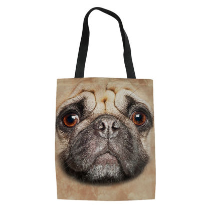 Picture of Custom Pet Photo Portable Hand Canvas Bag | Best Gift Idea for Birthday, Thanksgiving, Christmas etc.