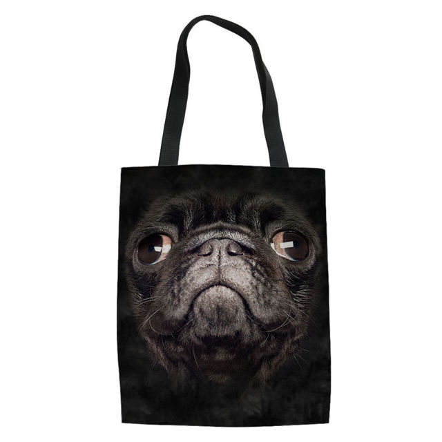 Picture of Custom Pet Photo Portable Hand Canvas Bag | Best Gift Idea for Birthday, Thanksgiving, Christmas etc.